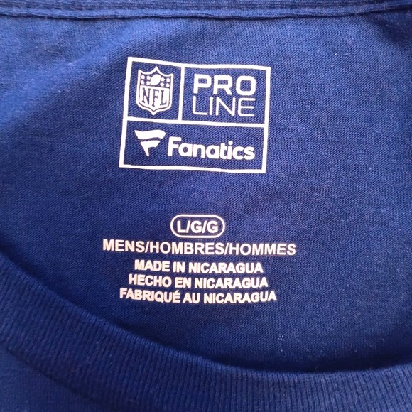 Los Angeles Rams T-shirt Mens L Blue 2018 Conference Champions NFL Football - Picture 7 of 8